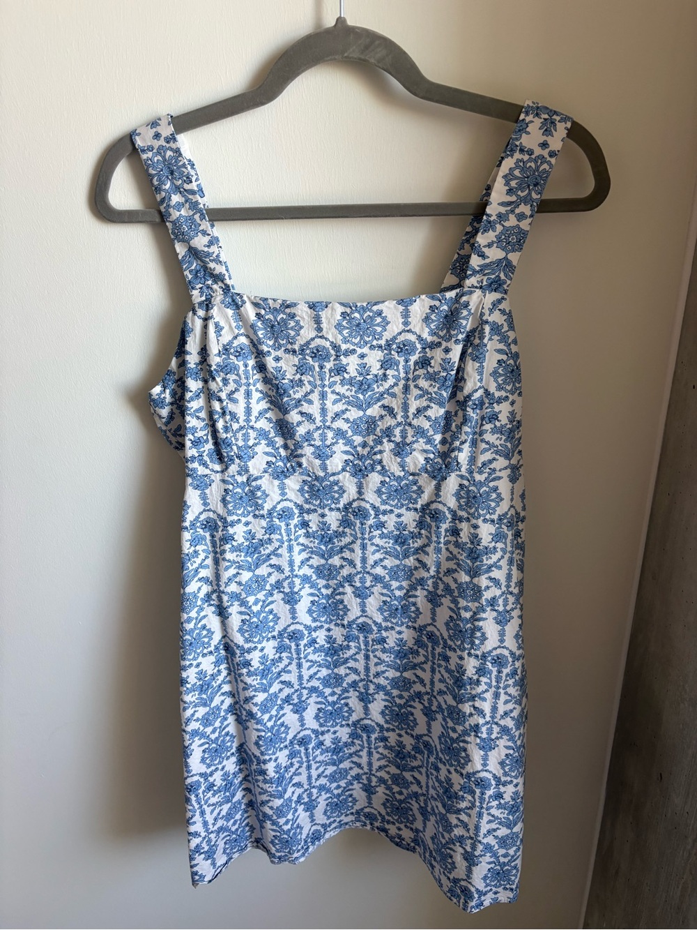 Blue and White Floral Sundress